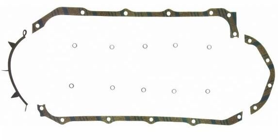 Oljetrågspackningssats 3-håls bakre fläns Pontiac V8 326-455 1958-1976 GM 486584 NOS - Bild 2