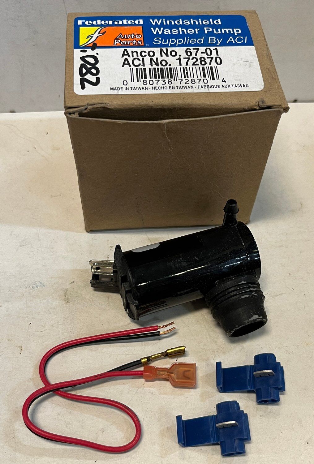 Spolarpump 12V GM Ford Honda Mazda Mitsubishi Toyota m.fl. 1983–2008 Federated 172870