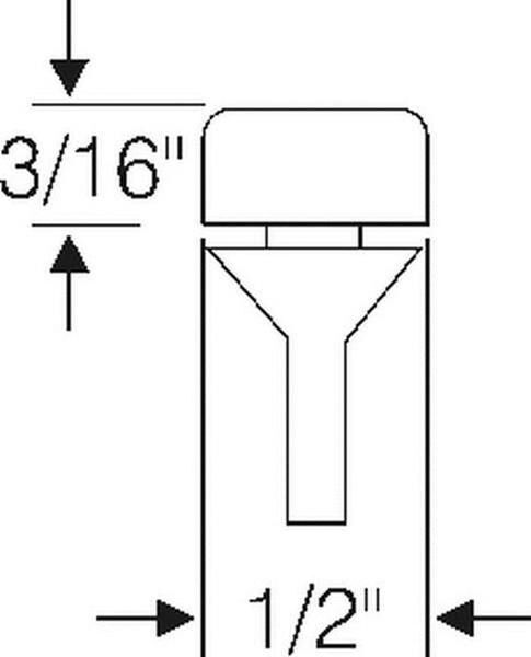 Gummistopp Handsfack 1/2" 1941-50 2dr 4dr cab sedan Packard - Bild 2