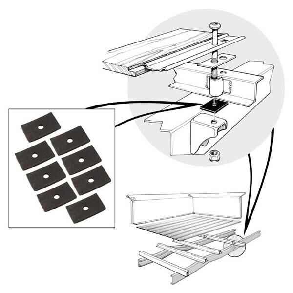 Monteringsgummi Bed Frame 1953-56 2dr Ford - Bild 2