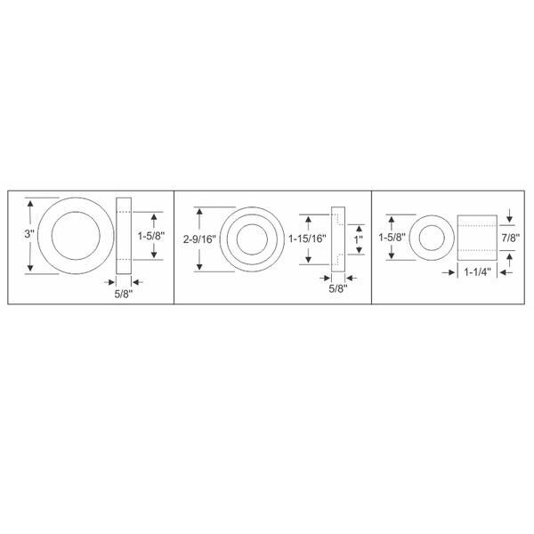 Karrosseribussningssats 1966-67 2dr ht cab Cadillac Oldsmobile - Bild 2