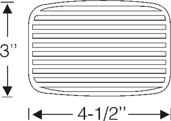 Bromspedalgummi 1953-55 2dr 4dr ht cab sedan Buick - Bild 2