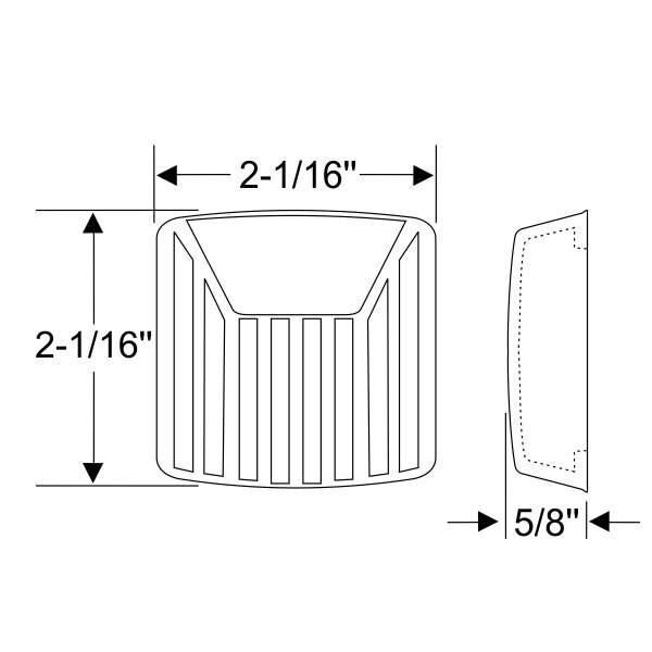 Pedalgummi Parkeringsbroms 1959-72 2dr 4dr ht cab sedan Edsel Ford - Bild 2