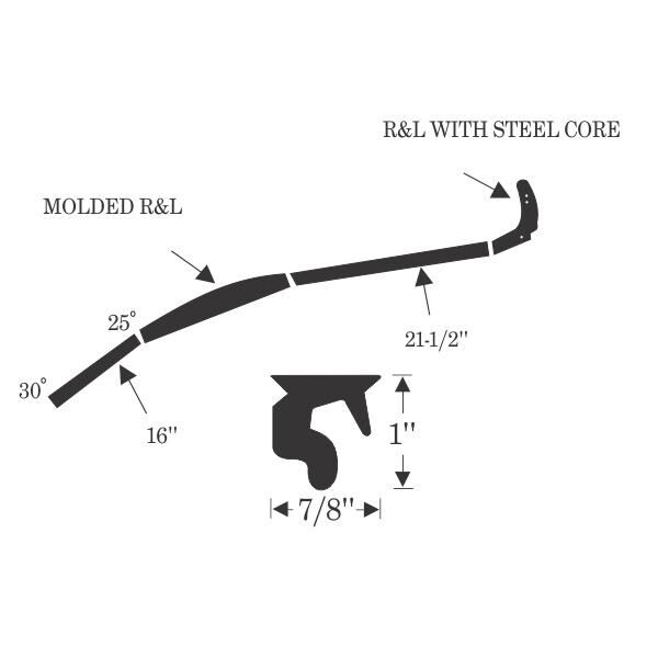 Convertible Roof Rail Weatherstrip - Bild 2