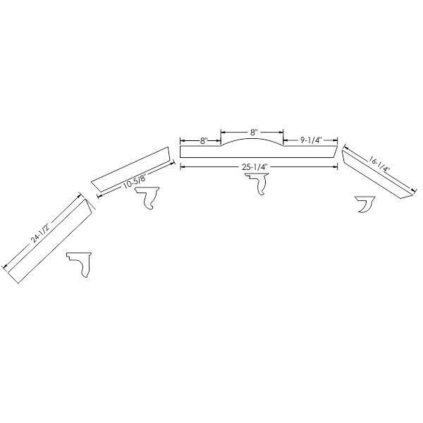 Convertible Roof Rail Weatherstrip 1942-48 2dr cab Buick Cadillac Oldsmobile - Bild 2