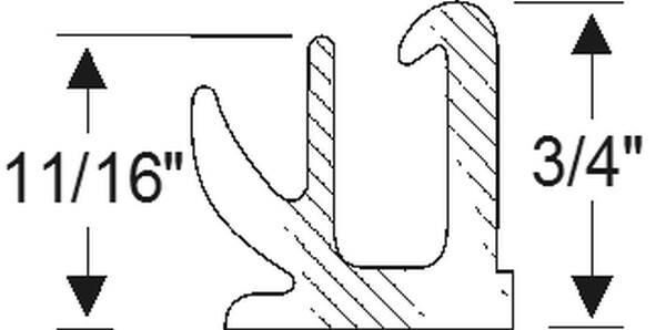 Side Roof Rail Weatherstrip 1952-54 2dr cab Chrysler DeSoto Dodge Plymouth - Bild 2