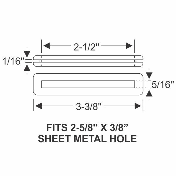 Rear Cargo Door Hinge Gaskets Set 1960-95 2dr Chevrolet GMC - Bild 2