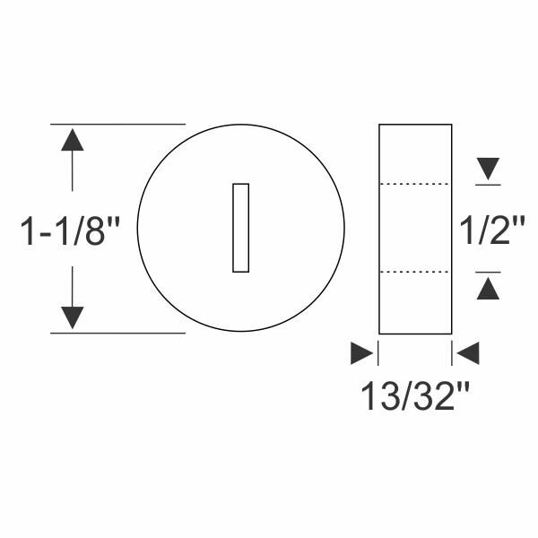 Door check link rod end stop 1932-51 2dr 4dr cab sedan Ford Mercury - Bild 2