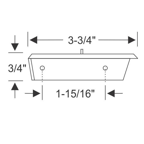 Roof Rail Filler 1953-54 2dr ht Chevrolet Pontiac - Bild 2