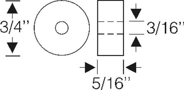 Gummistopp 1939-52 2dr 4dr ht cab sedan Buick Cadillac Chevrolet Oldsmobile Pontiac - Bild 2