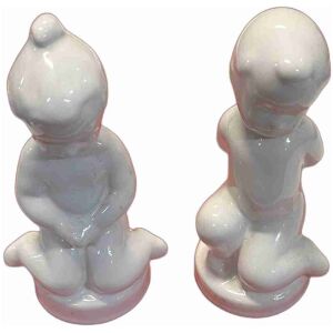 Figuriner porslin pojke  & flicka SOHOLM Peter Flov Denmark 15x6x6cm