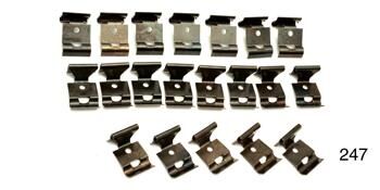 Clipssats (20 st) till bakruta 1955-64 Chevrolet Buick Olds Pontiac Cadillac