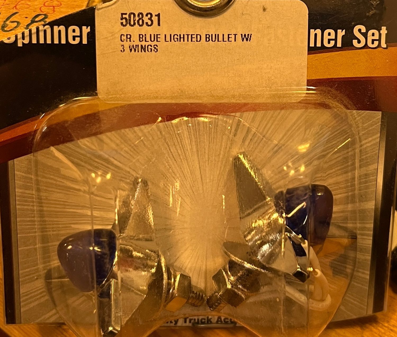 Spinners kromade (1-par) fastener nummerskylt blue belysning