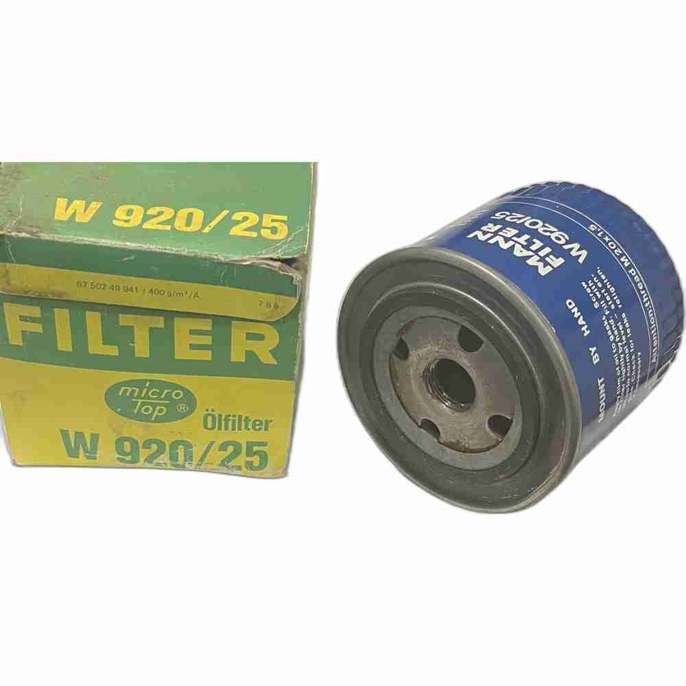 OLJEFILTER SPIN-ON M20x1,5 P=62/71 H=95 D=93 W 920/25 Renault 21 1986-97 Volvo 340 1984-91 m.fl.