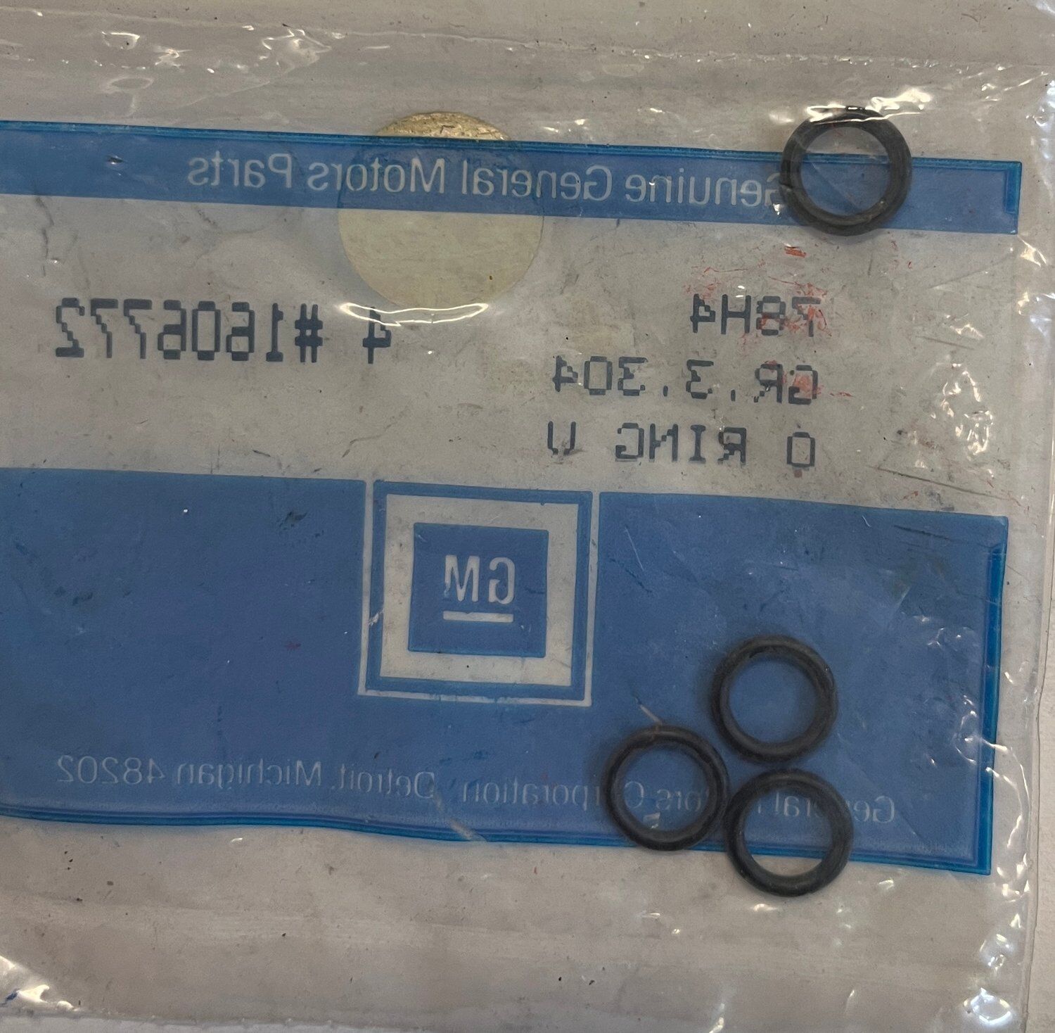 O-ringar direktinsprutning 4st Pontiac 1976-1980 , GM GR.3.304 1606772