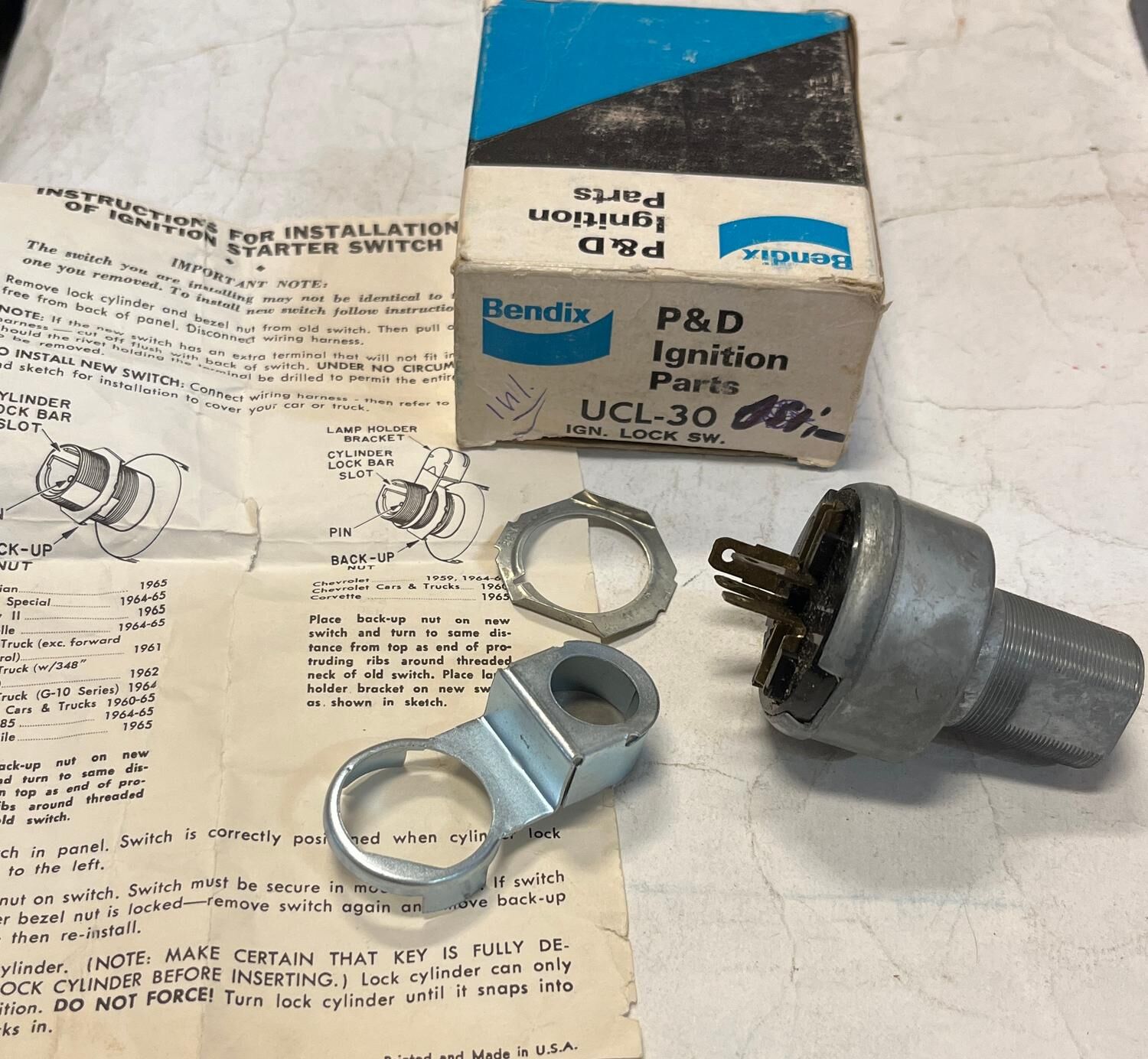 Tndningsls Eldelen Chevrolet 1959-65 Oldsmobile 1964-65 Bendix PD UCL-30