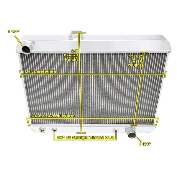 Aluminiumkylare 3 radig 1965-67 GTO Tempest Le Mans - Bild 2