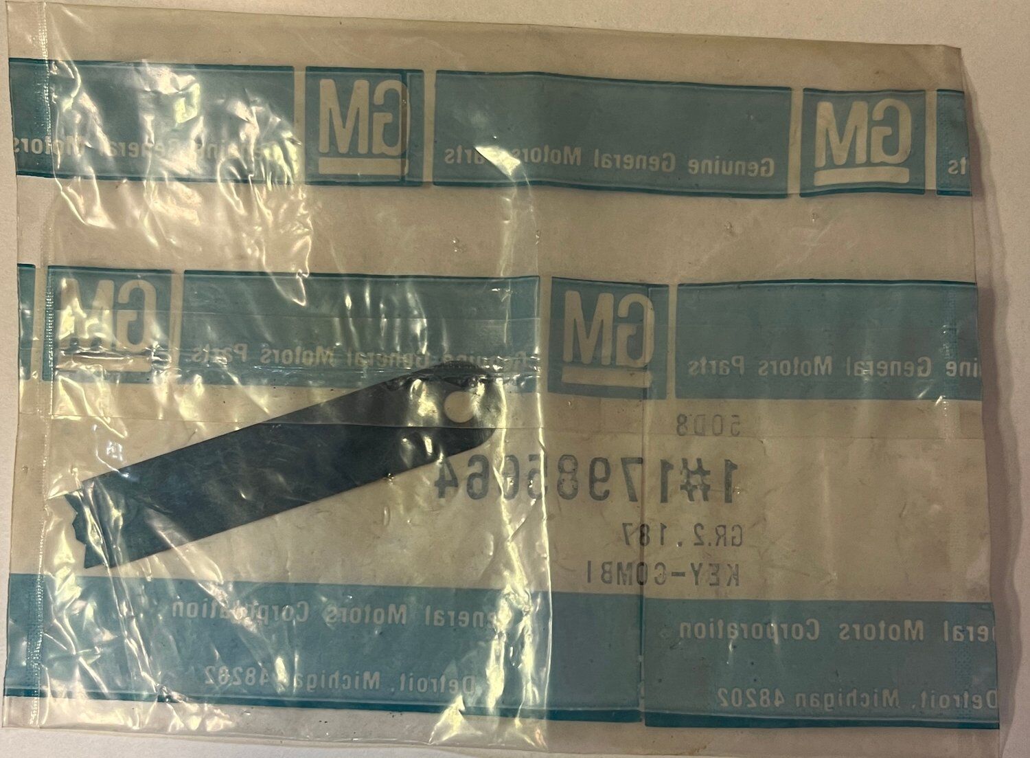 Nyckel kombo dörrlås Pontiac Grand Prix 1988-1993 GM 17985664 NOS