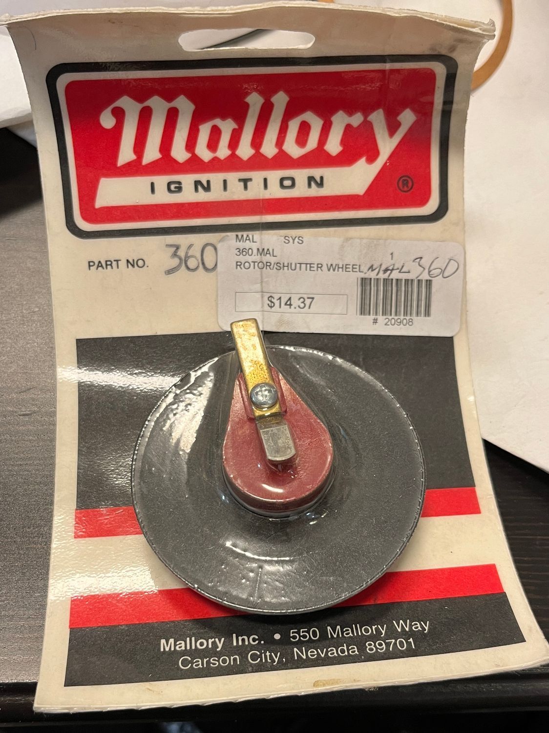 ⚡ Mallory 360 Rotor – High Performance V8 (NOS)