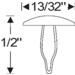 Clips dörrgummilist Buick Chev Olds Cadillac Pontiac 1953-67, Steele 50-0198-73 - Bild 2