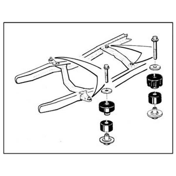 Gummisats Cab to ram 1973-79 2dr 4dr Ford - Bild 2