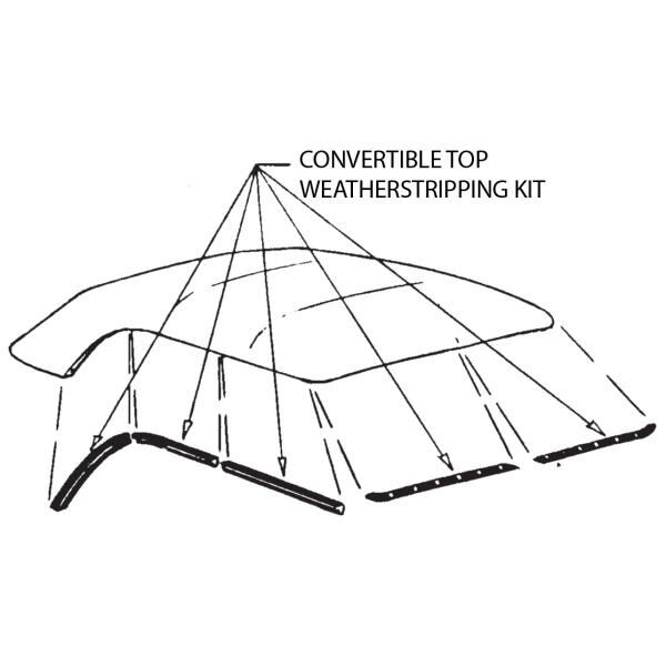 Convertible Roof Rail Weatherstrip - Bild 2