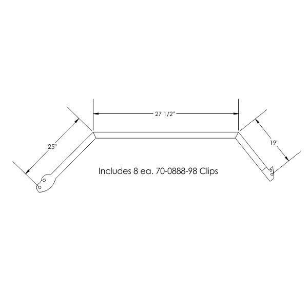 Roof Rail GummilistGummilist 1974-78 2dr ht Cadillac Chevrolet Buick Oldsmobile Pontiac - Bild 2