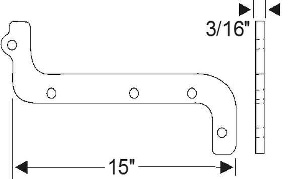 Front Fender Seal 1935-37 2dr 4dr cab sedan Packard - Bild 2