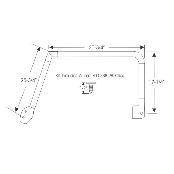 Front Door Hardtop & Sedan Roof Rail Weatherstrip 1971-76 4dr ht sedan Cadillac - Bild 2