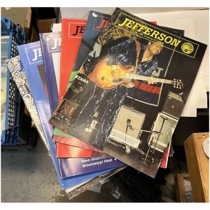 Litet parti Jefferson Blues Magazine – 6 st tidningar från 1995–1997 (Nr 107–114) Världens äldsta bluestidning!