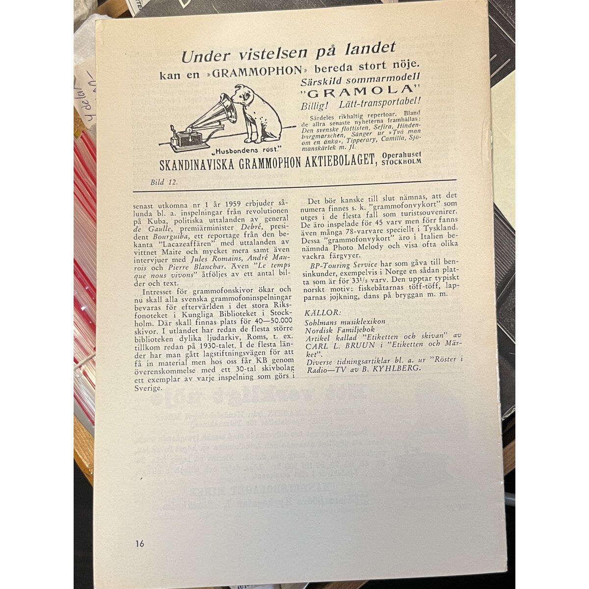 Grammofonen och dess föregångare Fonografen nr 6 av Samlarförbundet Nordstjärnan - Bild 4