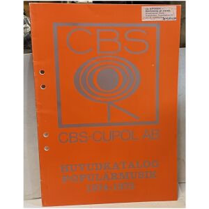 CBS-KUPOL AB 1974-1975 Huvudkatalog populärmusik, Agneta Fältskog ABBA Bob Dylan