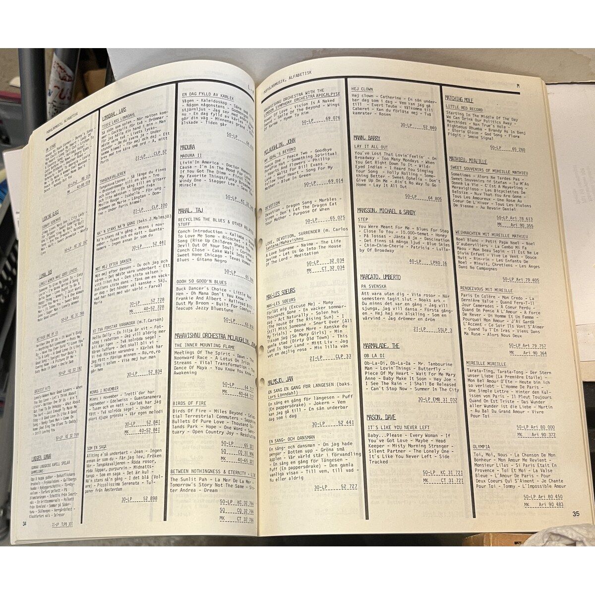CBS-KUPOL AB 1974-1975 Huvudkatalog populärmusik, Agneta Fältskog ABBA Bob Dylan - Bild 2