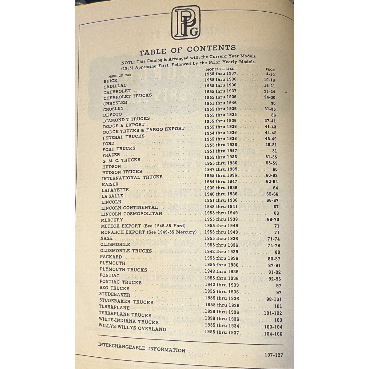 Pittsburgh Auto Glass Parts Service Catalog No. 55 (1955) 1934-1955 GM Ford mfl - Bild 2