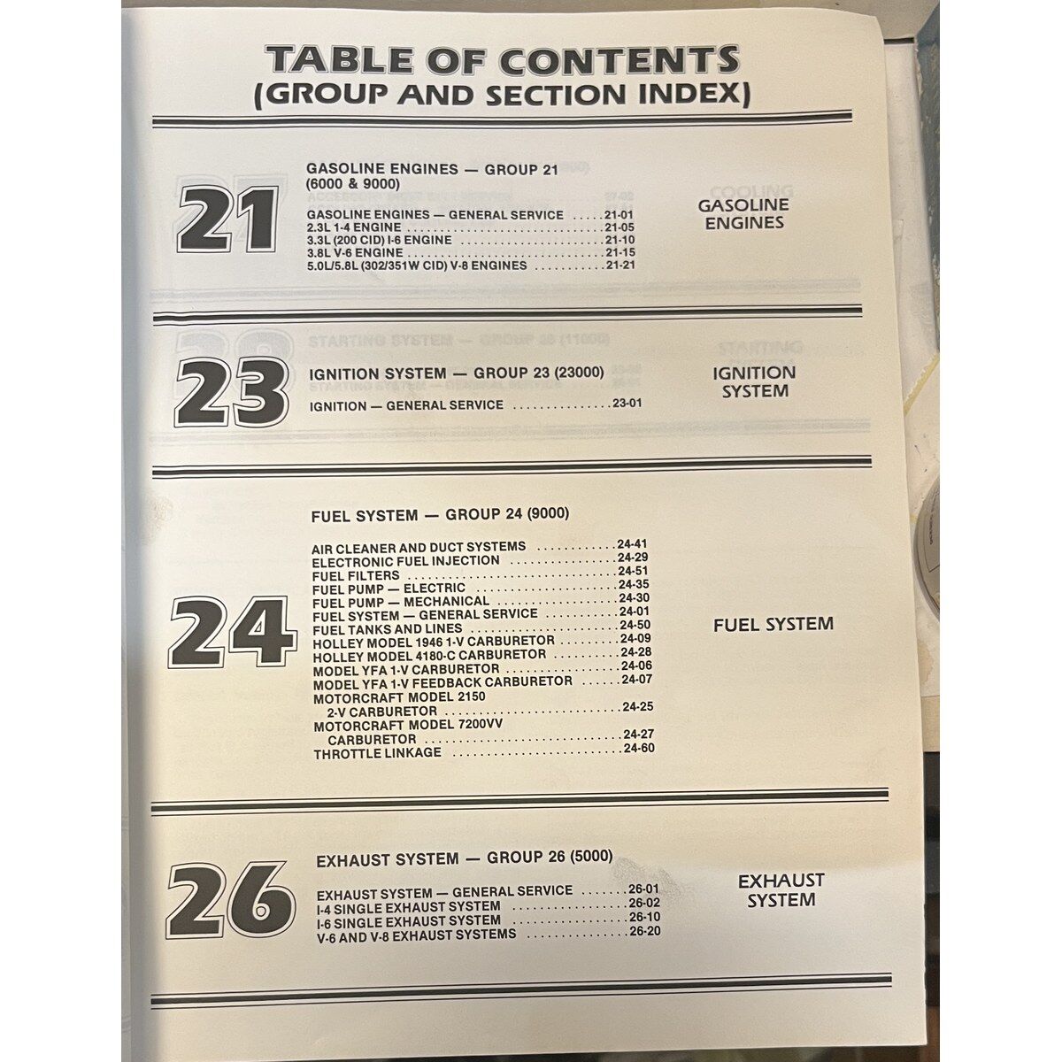 Ford 1983 Factory Car Shop Manual Powertrain OEM Verkstadshandbok Mustang Thunderbird LTD Lincoln Continental Mercury Cougar - Bild 4