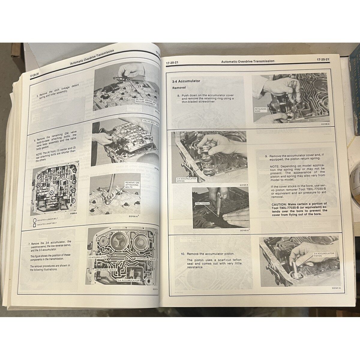 Ford 1983 Factory Car Shop Manual Powertrain OEM Verkstadshandbok Mustang Thunderbird LTD Lincoln Continental Mercury Cougar - Bild 6