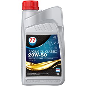 Motorolja 20W-50 Zink 2300 ppm 1 Liter 77 Lubricants Racing Oil Classic 42410