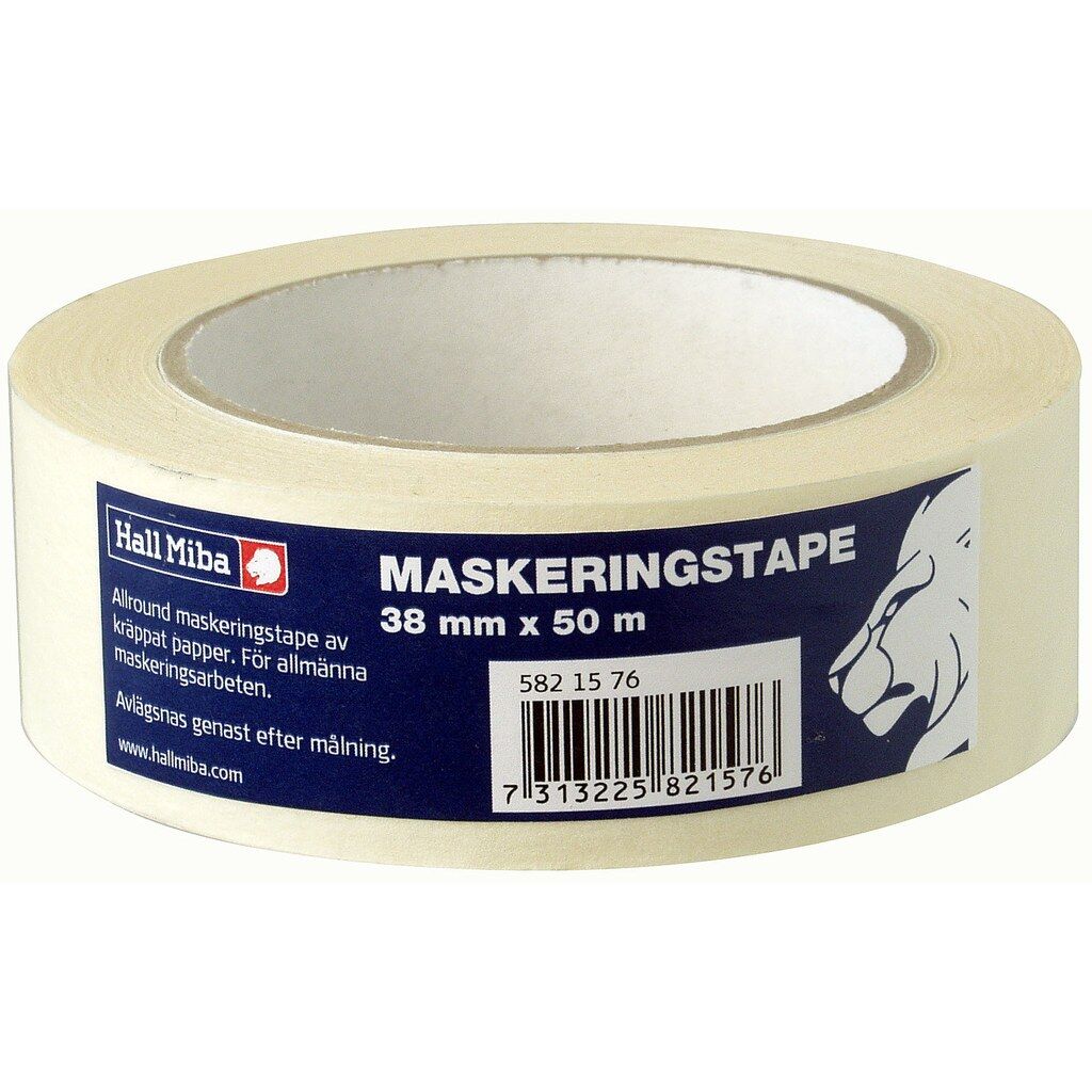 Maskeringstejp 38 mm x 50 m Hall Miba 5821576