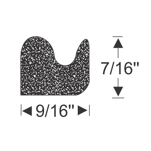 Dörrgummilist 7/16"