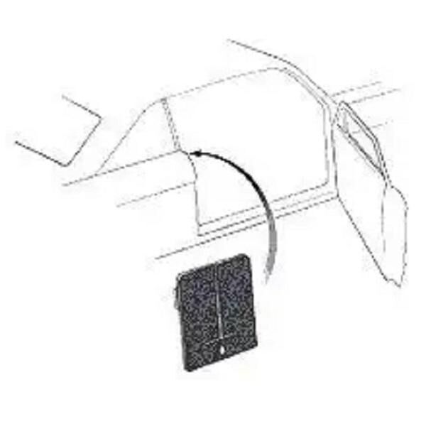 Quarter Post Lock Pillar Filler 1963-65 2dr ht cab Ford Mercury - Bild 3