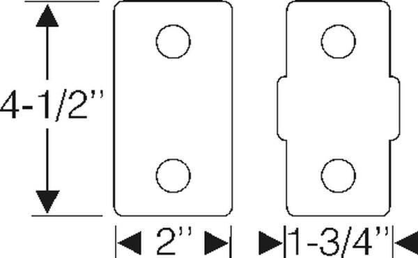 Transmission mounting pad 1934-36 2dr 4dr cab sedan Chevrolet - Bild 2