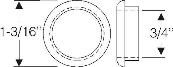 Horn projector grommet 1937-38 2dr 4dr sedan Chevrolet - Bild 2