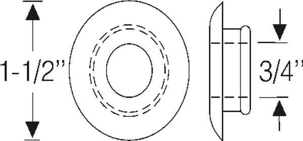 Horn trumpet grommet 1934-37 2dr 4dr cab sedan Cadillac Oldsmobile - Bild 2