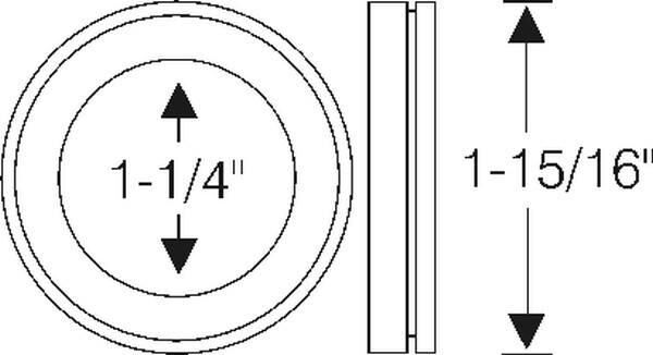 Antenna grommet 1951-54 2dr 4dr ht cab sedan Packard - Bild 2