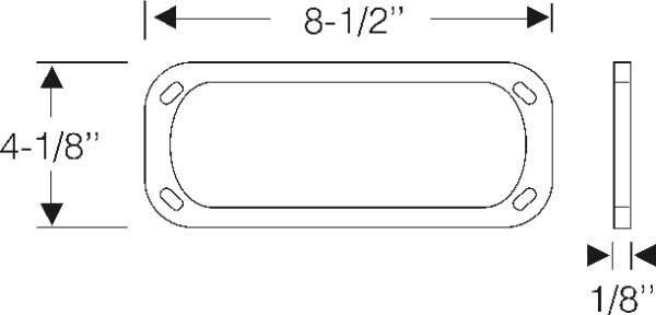 Fog light lens gasket 1955 2dr 4dr ht cab sedan Cadillac - Bild 2
