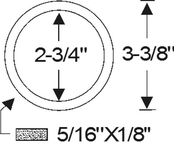 Parking and signal lens gasket 1958 2dr 4dr ht cab sedan Buick - Bild 2