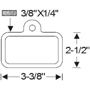 Backup lens gasket 1966 2dr 4dr ht cab sedan Buick