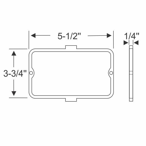 Parking and Fog Light Lens Gaskets 1960 2dr 4dr ht cab sedan Cadillac - Bild 2