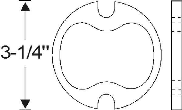 Parking and signal lens gasket 1950-53 2dr 4dr ht cab sedan Buick - Bild 2