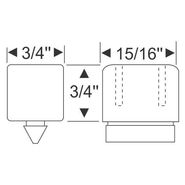 Gummistoppsats 1966-67 2dr 4dr ht sedan Chevrolet - Bild 2
